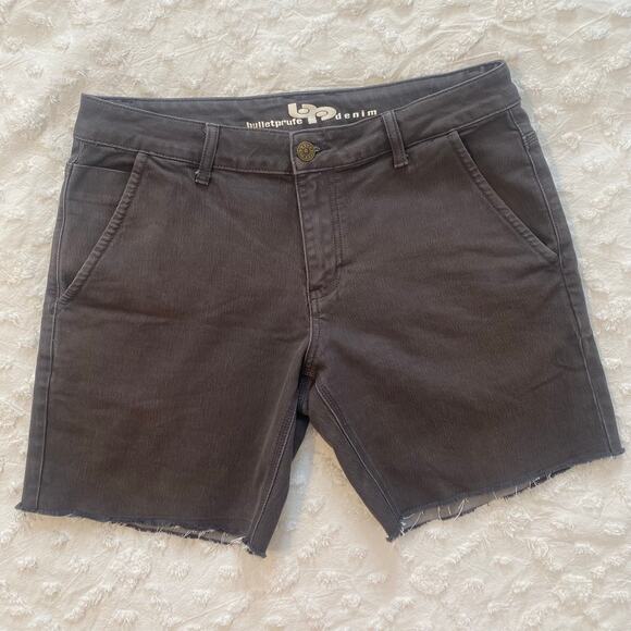 bulletprufe Other - Bulletprufe Denim Cut Off Shorts Mens Size 34 Dark Grey Stretch Casual Outdoor